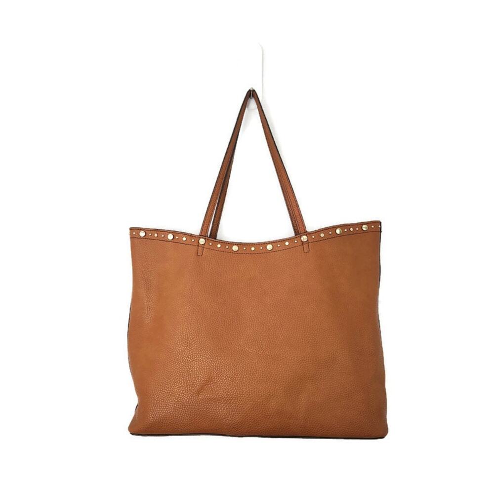 Steve Madden Women's Brown Pebbled Leather Shoulder Bag Tote - Picture 2 of 8